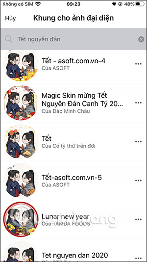 Tìm khung Tết