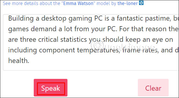 Chuyển văn bản thành giọng nói