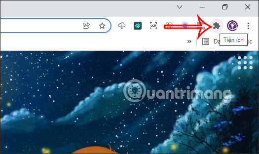 Biểu tượng quản lý tiện ích Chrome 