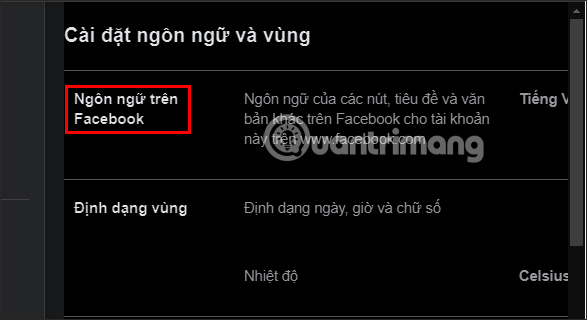 Ngôn ngữ Facebook 