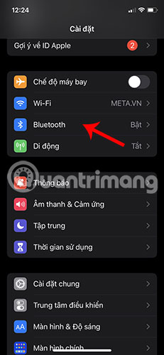 Đi tới Cài đặt > Bluetooth