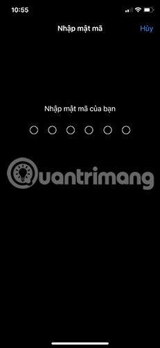 Nhập mật mã