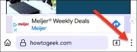 Nhấn vào biểu tượng menu ba chấm 