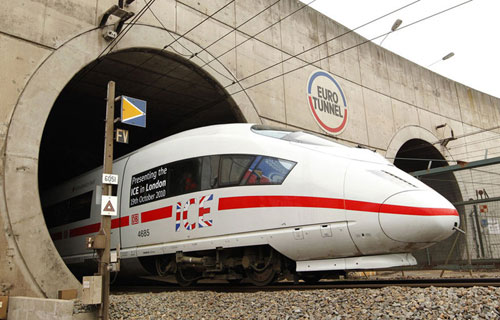 Eurotunnel là đường hầm xuyên qua eo biển Manche