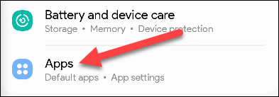 Nhấn vào phần “Apps” 