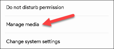  Tìm mục “Manage Media” hoặc “Media Management Apps” 