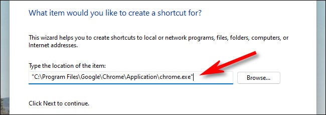 Bấm chọn chrome.exe