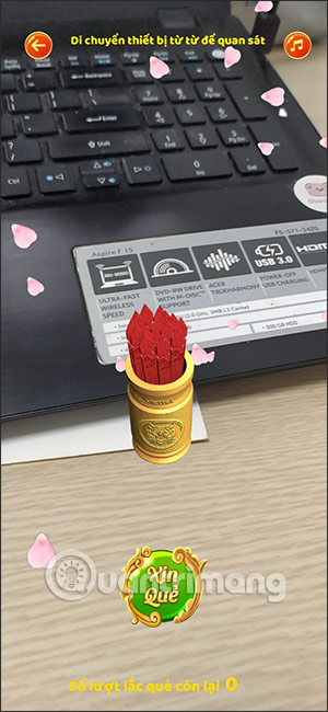 Gieo quẻ My Viettel chế độ AR