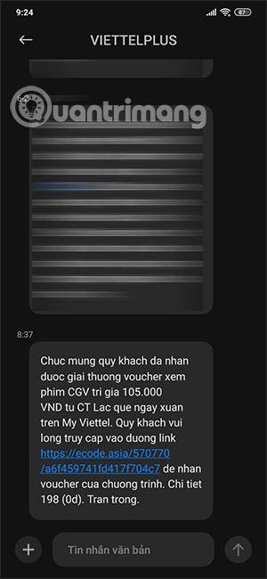 Phần thưởng gieo quẻ My Viettel