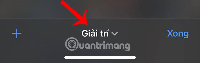 Nhấn vào tên của nhóm tab