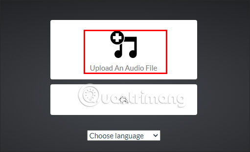 Tải file âm thanh trên voice2v