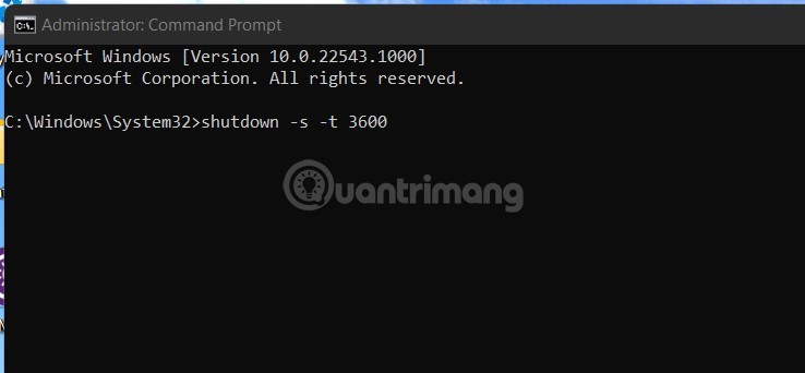 Chạy lệnh shutdown trên CMD