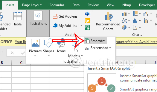 Cách tạo sơ đồ Timeline trong Excel