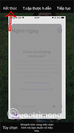 Dừng khóa ứng dụng