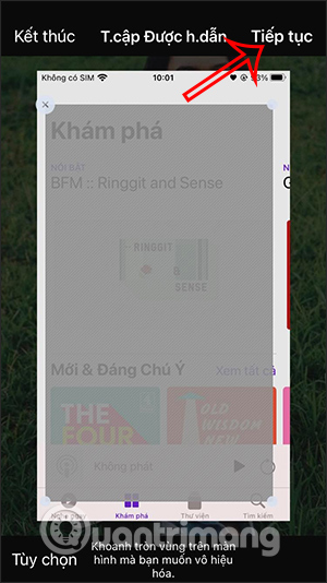Khoanh vùng khóa ứng dụng