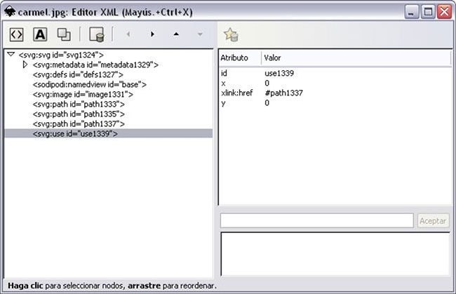 Trình chỉnh sửa XML trong Inkscape