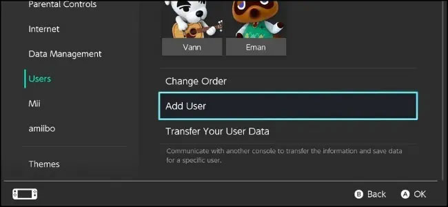 System Settings > Add User