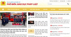 Bộ Công an ra mắt website phổ biến, giáo dục pháp luật