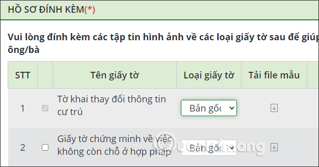 Tải giấy tờ