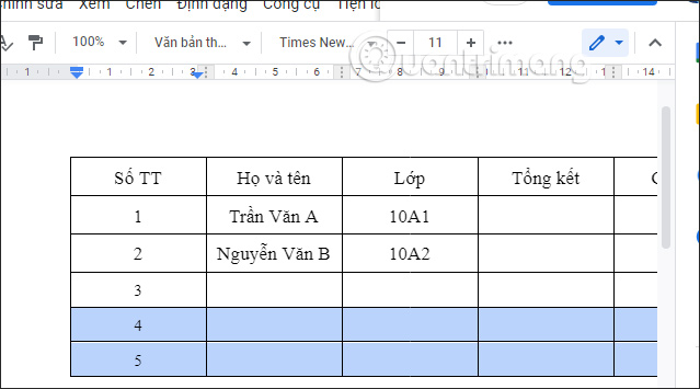 Khoanh vùng muốn tách 