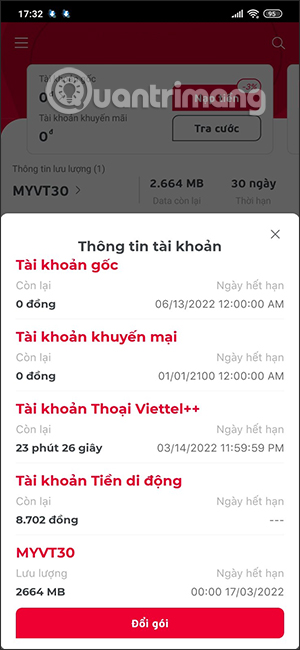 Quản lý thuê bao Viettel