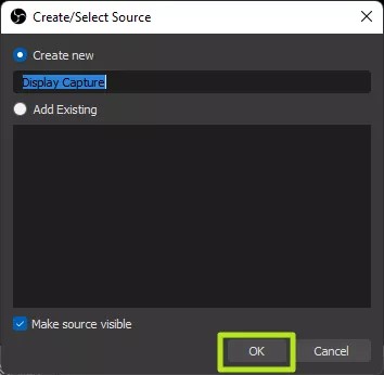 Đặt tên rồi nhấn OK