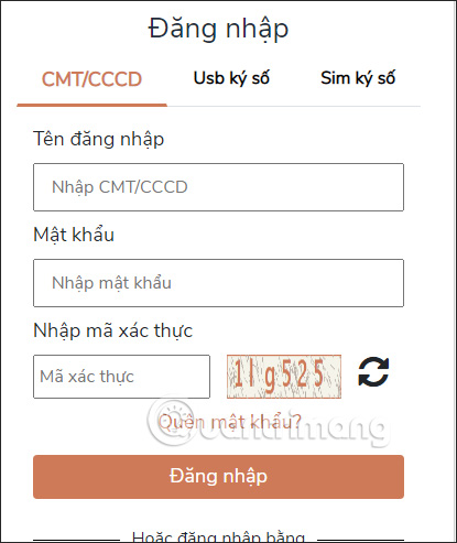 Tài khoản Cổng dịch vụ công quốc gia 