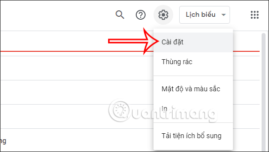 Cài đặt Google Calendar