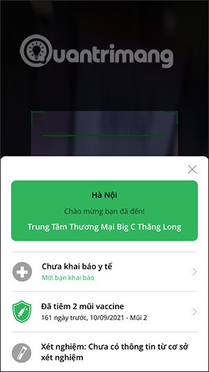 Vị trí trên PC-Covid