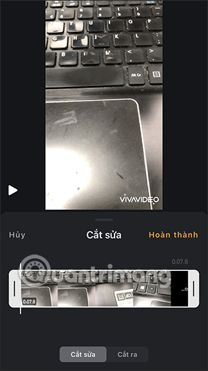 Cắt video trên VivaVideo