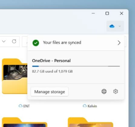 Tích hợp OneDrive trong File Explorer