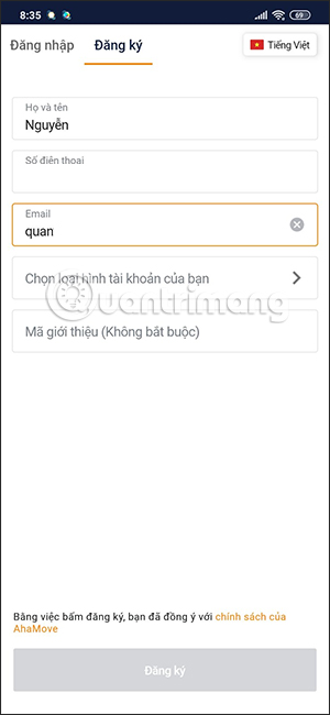 Thông tin cá nhân