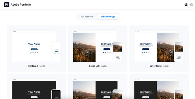 Cách bạn có thể tạo trang chào mừng với Adobe Portfolio