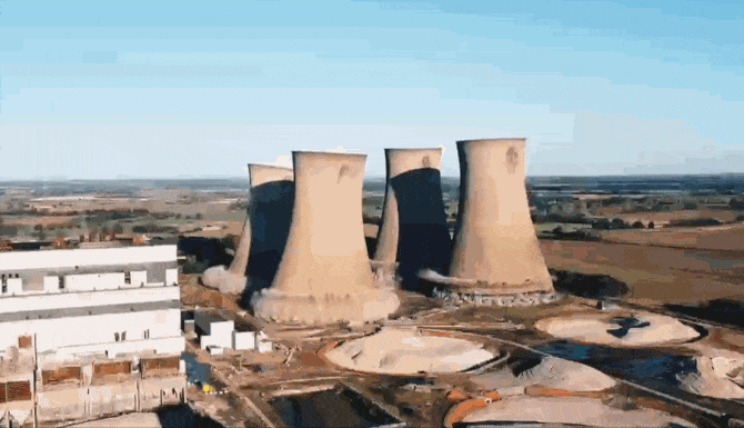 Phá hủy nhà máy nhiệt điện