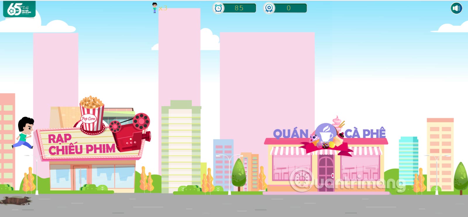 Chơi game trong BIDV City