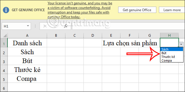 Cách chỉnh sửa danh sách xổ xuống trong Excel - Ảnh minh hoạ 11