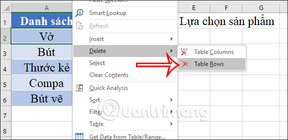 Cách chỉnh sửa danh sách xổ xuống trong Excel - Ảnh minh hoạ 3