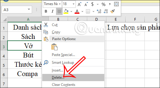 Cách chỉnh sửa danh sách xổ xuống trong Excel - Ảnh minh hoạ 9