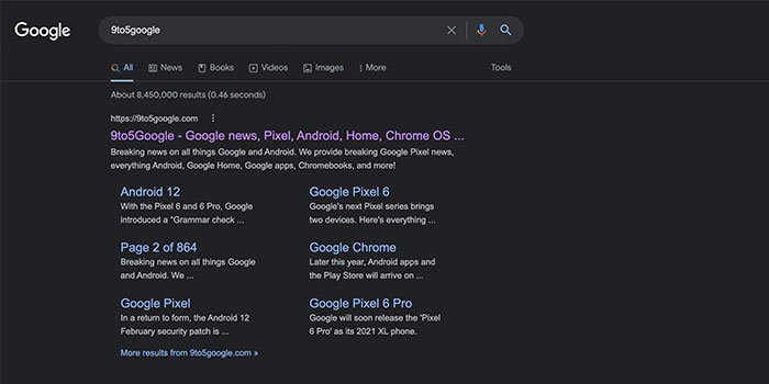 Dark mode hiện tại