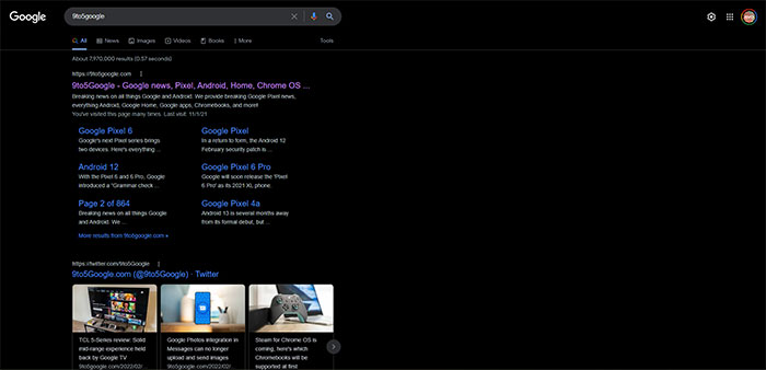 Dark mode mới