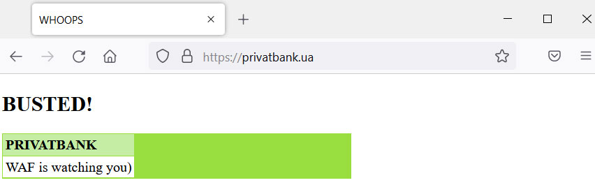 Website ngân hàng Privatbank bị tấn công