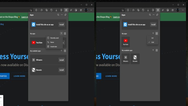 Microsoft đang thiết kế một hub riêng dành cho PWA trên trình duyệt Edge