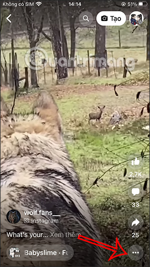 Tùy chọn video Facebook Reels