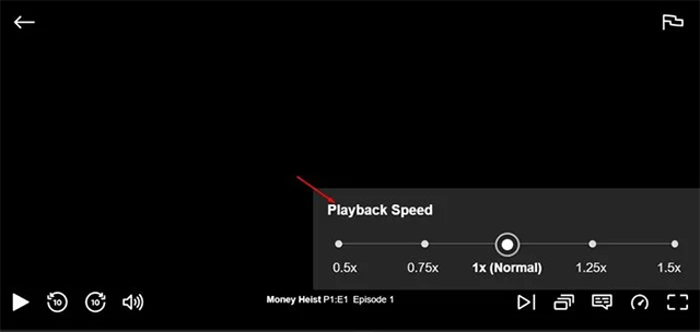 Adjust Netflix PC video speed