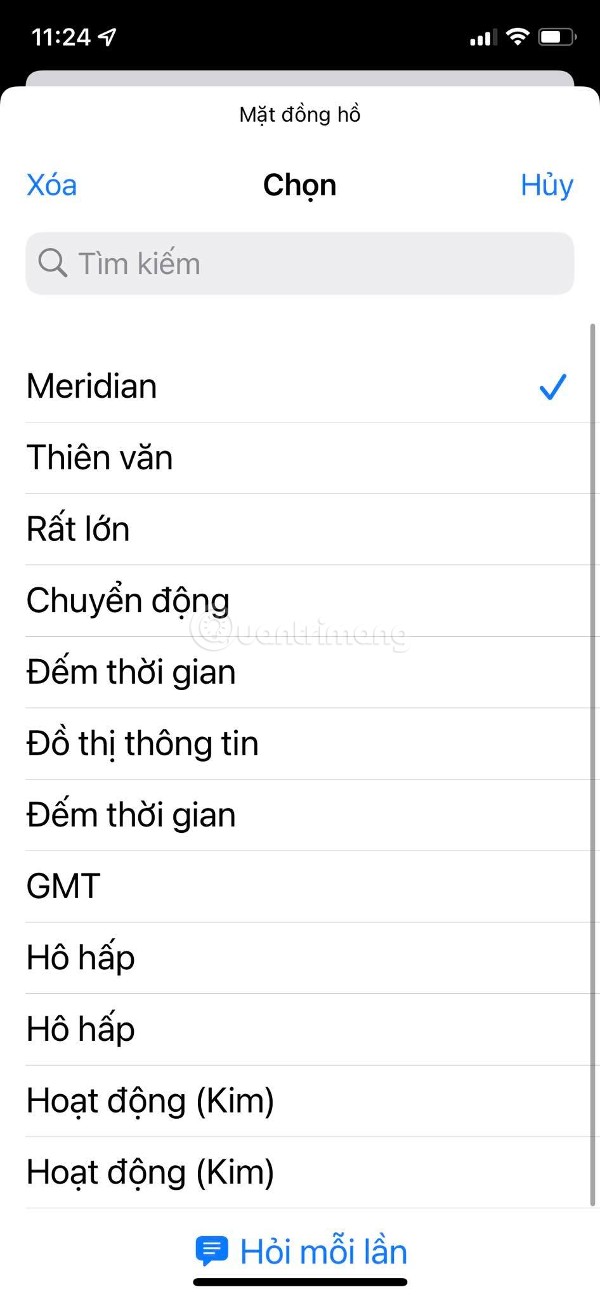 Chọn mặt đồng hồ bạn muốn