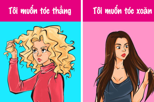 Mái tóc là một trong những điều quan tâm hàng đầu của nhiều cô gái. Có một sự thật là khi để tóc thẳng thì muốn làm xoăn, còn khi tóc đang xoăn lại muốn duỗi ra.