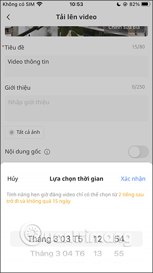 Đặt lịch hẹn đăng video lên Bilibili
