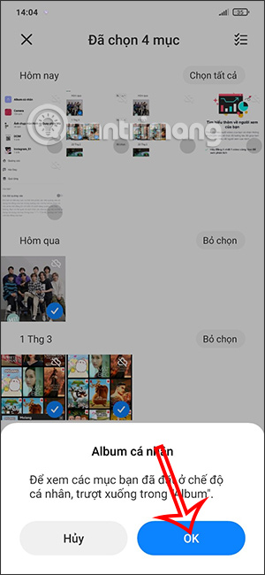 Ẩn album trên Xiaomi