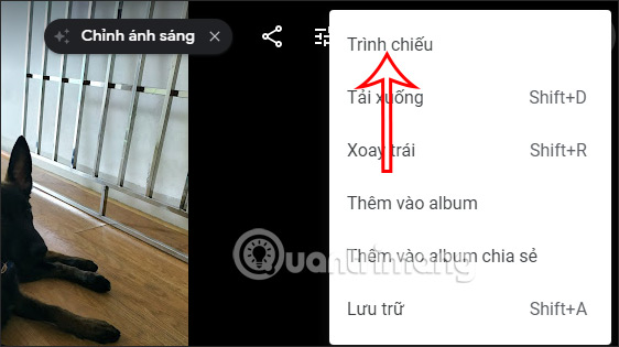 Trình chiếu hình ảnh Google Photos PC