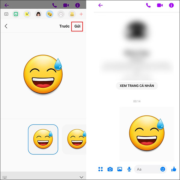 Lưu biểu tượng cảm xúc Samsung